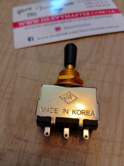 Перемикач тумблер Korea для електрогітари Gibson LP Les Paul SG ES золотистий | Зображення 1