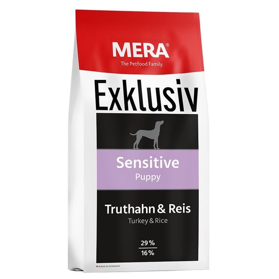 Сухий корм з індичкою для цуценят Mera Exklusiv Sensitive Puppy Truthahn & Reis, 15 кг