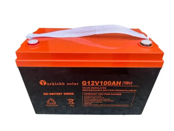 Гелевий акумулятор BATTERY GEL Turkishh Solar 12V 100 Ah | Зображення 1