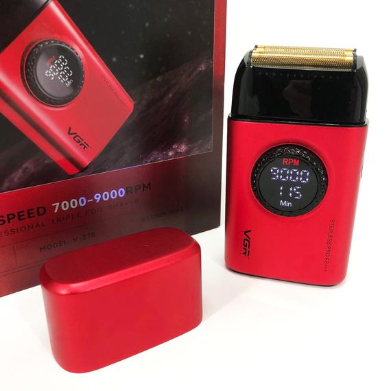 Портативна сітчаста бритва, Акумуляторна машинка для стрижки, Електробритва чоловіча бездротова HU-77 | Зображення 4