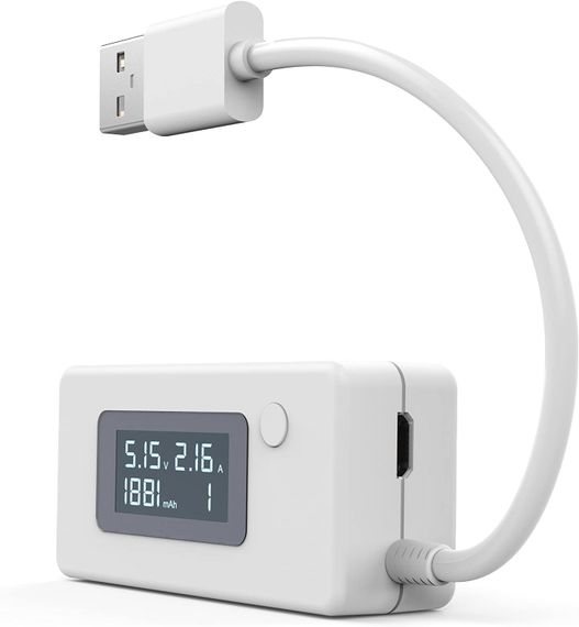 USB тестер потребления, емкости, usb вольтметр амперметр Hesai KCX-017 | Зображення 1
