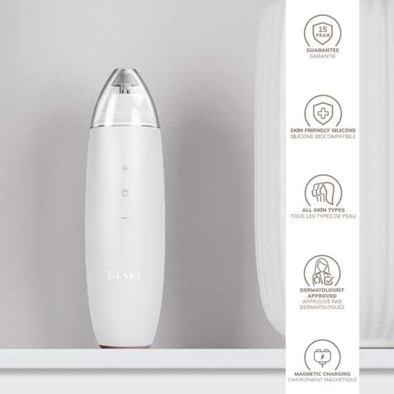 Микродермабразийное устройство для удаления черных точек GESKE MicroDermabrasion Blackhead Remover 7в1 starlight, Бежевый | Зображення 2