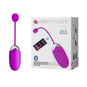 Віброяйце - Pretty Love Abner Vibrating Egg Purple (App)