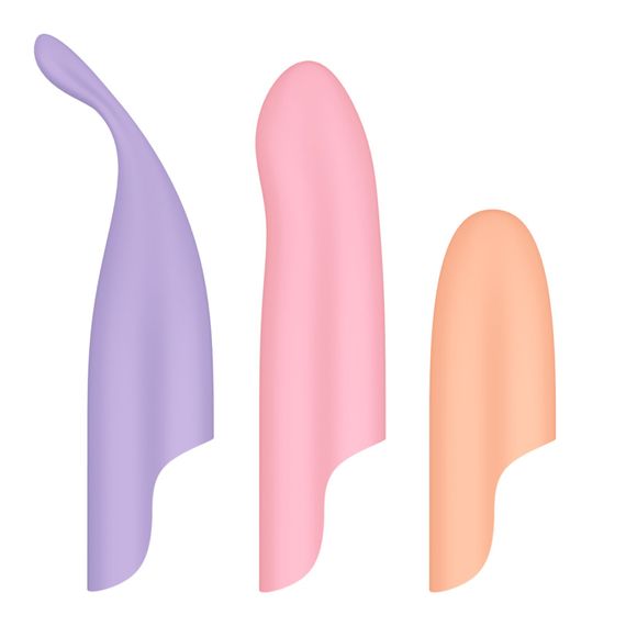 Набір 4-в-1 Satisfyer Playful Four, вібратор та 4 насадки, 12 режимів | Зображення 4