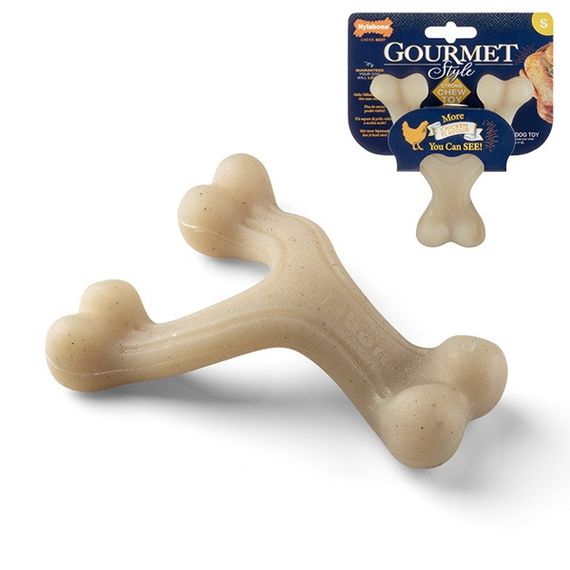 Игрушка для собак Nylabone Gourmet Wishbone Chicken, 12.5 см