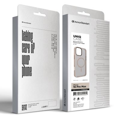 Чехол для мобильного телефона Armorstandart Uniq MagSafe Apple iPhone 16 Pro Max Titanium Gold (ARM79513) | Зображення 1