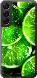 Чохол на Samsung Galaxy S22 Зелені часточки лимона "852u-2494-2448"