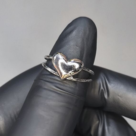 Кольцо #63 для фото ногтей (маникюра) цвет серебро