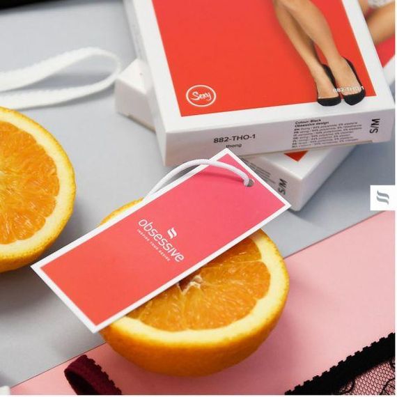 Панчохи тілесні з щільними гумками Obsessive S800 тілесні, L/XL sexstyle | Зображення 4