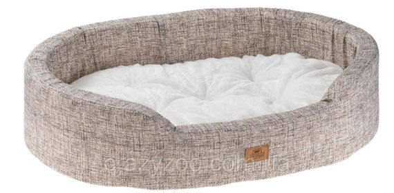 Лежак для собак і котів Ferplast Dandy F 55 зі штучним хутром коричневий 55х41х15 см 82942098