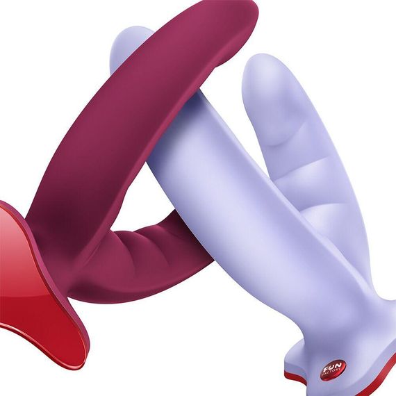 Подвійний фалоімітатор Fun Factory RYDE Purple, гнучкі стовбури, присоска Sex Aura | Зображення 4