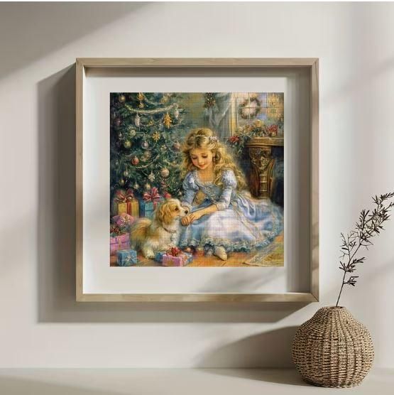 Набор для вышивки крестом JOZYSH «Рождественское чудо» 14CT, 40x40 см, канва Аида с нанесенным рисунком | Зображення 3