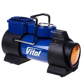 Компресор "ViTOL" К-60 150psi/15Amp/40л/лiхтар/прикурювач