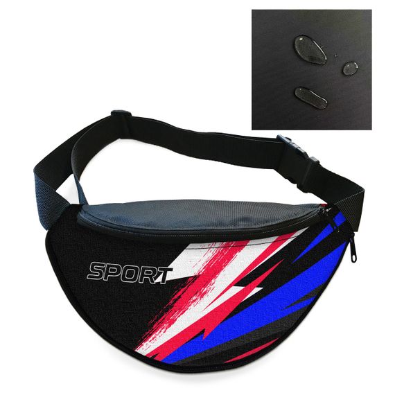 Сумка-бананка Sport мужская/женская спортивная 32×16 см с расширителем поясная сумка или сумка через плечо (3750)