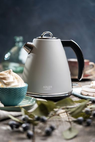 Електрочайник з нержавіючої сталі Adler AD 1343 сірий 1,5 л, 2200 Вт | Зображення 5