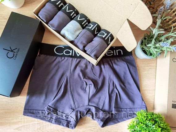 Чоловічі боксери CK 365 Boxers, чоловічі труси CK, бавовняні труси Преміум'якості XL | Зображення 3