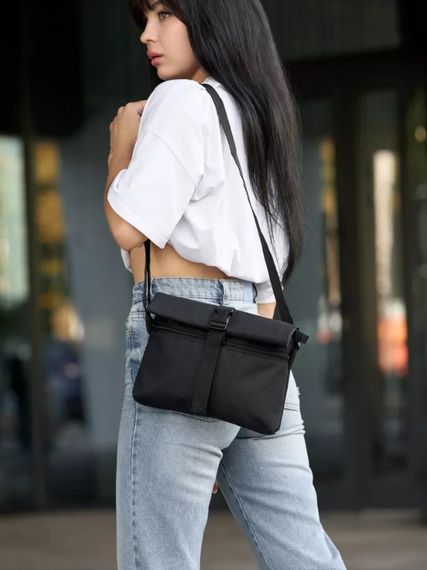 Сумка жіноча Sambag Dalas чорна 20 х 25 х 4 см (70301065)