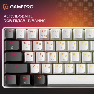 Клавиатура GamePro Genesis Infinity MK130BW Outemu Swithes USB White (MK130BW) | Зображення 2