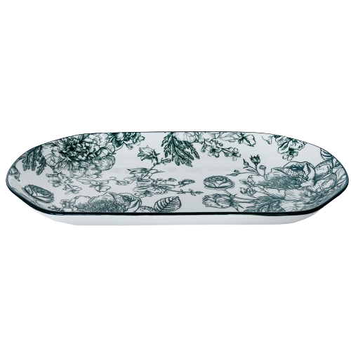 Блюдо овальне 30см 7186271 Blossom Green LIMITED EDITION