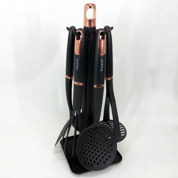 Набор половников для кухни Magio, Эргономичный кухонный набор из силикона кухонный на стойке VS-79 | Зображення 5