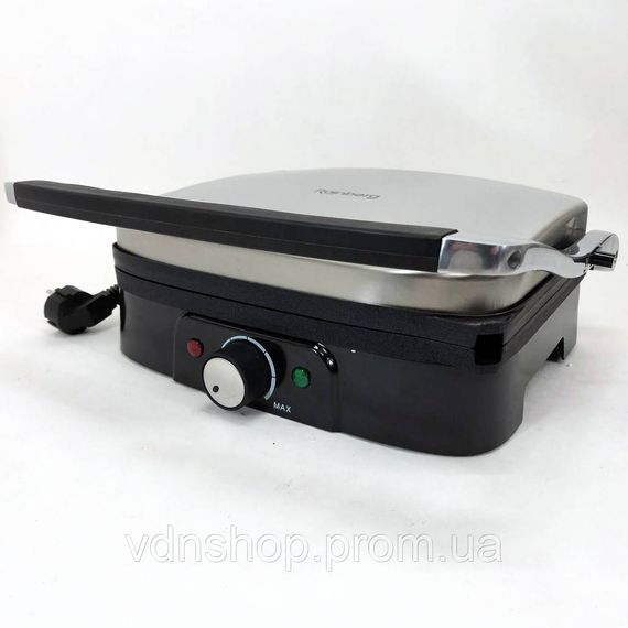 Гриль для гамбургерів електричний професійний Rainberg RB-5413 3200 Вт, Домашній гриль бутербродниця ZW-12 | Зображення 6
