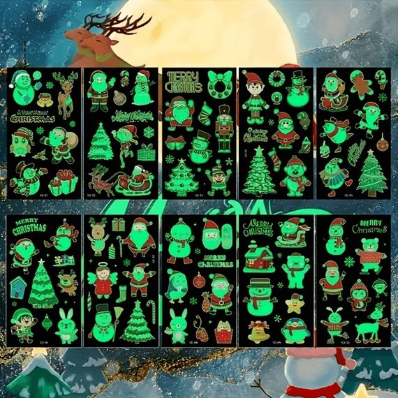 Набор детских временных тату «Рождество» kids-tatto-set10-christmass | Зображення 1