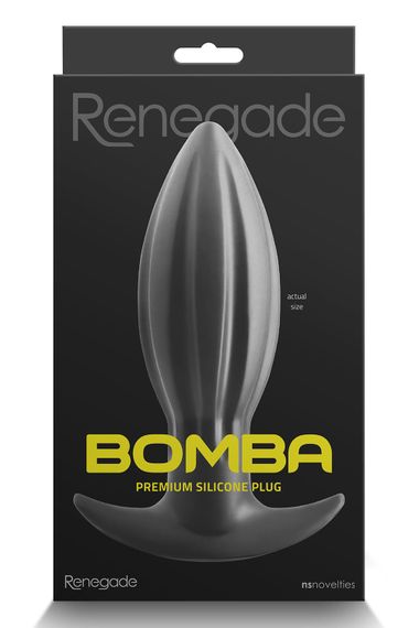 Анальна пробка NS Novelties RENEGADE BOMBA BLACK SMALL | Зображення 1