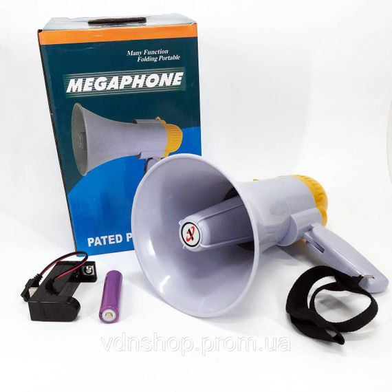 Мегафон для заходів на свіжому повітрі MEGAPHONE, Потужний гучномовець, Мегафон для екскурсовода KF-76 | Зображення 6