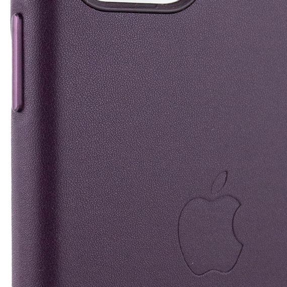 Шкіряний чохол Leather Case (AA Plus) для Apple iPhone 11 (6.1") Штучна шкіра, Dark Cherry | Зображення 2