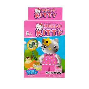 Конструктор дитячий Hello Kitty ігровий конструктор Котик для дівчат розвиваючий конструктор дитячий