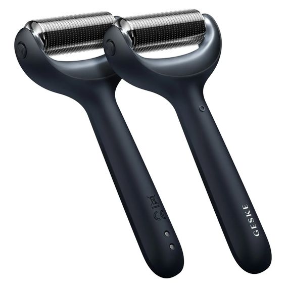 Електронний ролер для обличчя та тіла з мікроголками GESKE MicroNeedle Face&Body Roller 8в1 gray, Чорний | Зображення 5