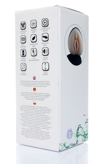Автоматичний мастурбатор вагіна Boss Series : Vagina Heart Of Love 34 function USB, BS2600076 Sex Aura | Зображення 8