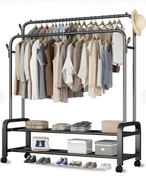 Стійка-вішалка для одягу та взуття подвійна Multipurpose Hanger | Зображення 4