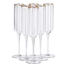 Келихи для шампанського, 300 мл, набір із 6 штук HP-16-14