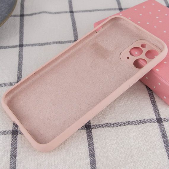 Чехол Silicone Case Full Camera Protective (AA) NO LOGO для Apple iPhone 12 Pro Max (6.7") Розовый / Pink Sand | Зображення 1