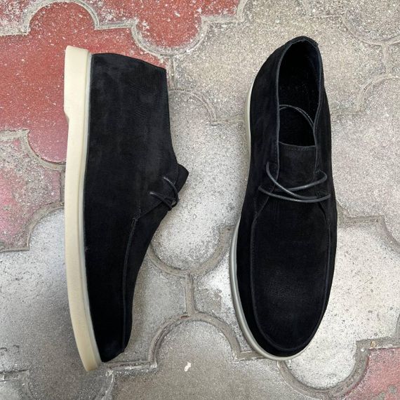 Замшеві черевики — лофери утеплені байкою 48 розмір | Зображення 3