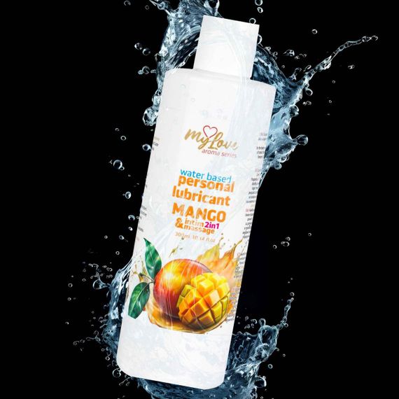 2в1 лубрикант та масажний гель - MyLove Aroma Series Intim&Massage Mango, 300 мл Sex Aura | Зображення 3