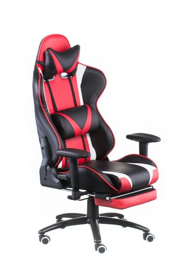 Кресло геймерское Special4You ExtremeRace blackred with footrest | Зображення 3