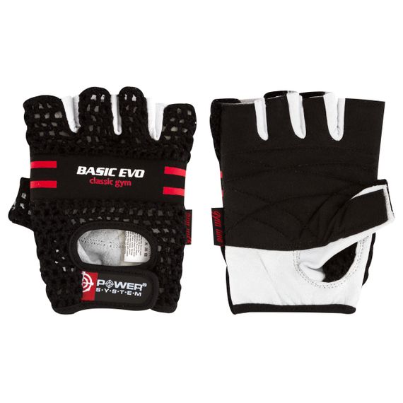 Рукавички для фітнесу Power System PS-2100 Basic EVO Black/Red Line XS | Зображення 1