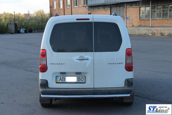 Задній захист (нерж.) 60 мм для Citroen Berlingo 2008-2018 рр | Зображення 1