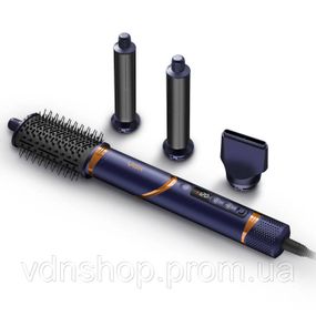 Сучасний фен для укладання VGR 4 в 1 V-474, Фен-щітка з насадкою для випрямлення волосся EI-90