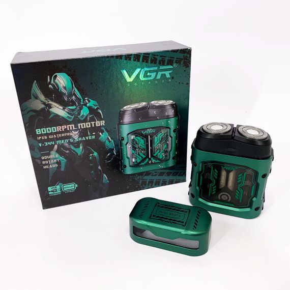 Бритва для сухого гоління VGR V-344, Електробритва для густої бороди, Бритви акумуляторні QY-67 | Зображення 6