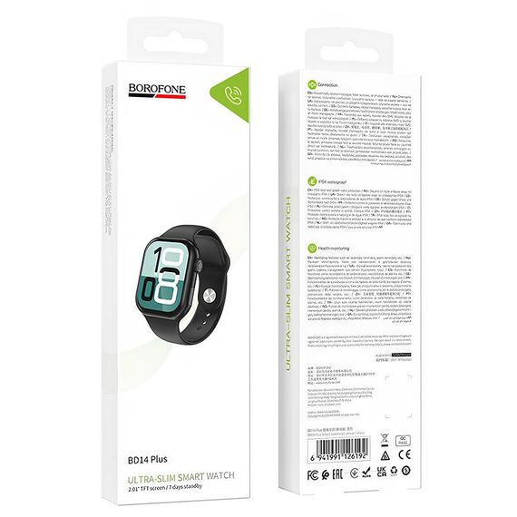 Смарт-годинник Borofone BD14 Plus Smart sports watch (call version) Black | Зображення 3
