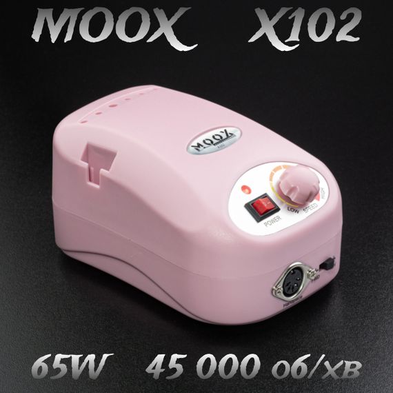 Рожевий фрезер Moox X102 45тис. об/хв, 65W для манікюру і педикюру | Зображення 2