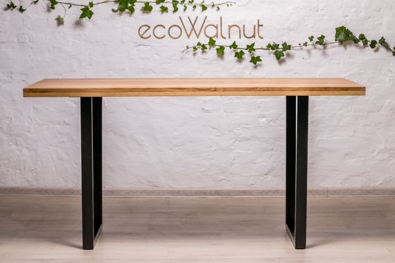 Стіл для кухні EcoWalnut із прямокутними краями L (дуб) | Зображення 1