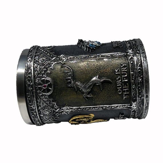 Кружка Чашка Бокал 3D  Нержавеющая Сталь Игра Престолов Game Of Thrones Winter Coming | Зображення 2