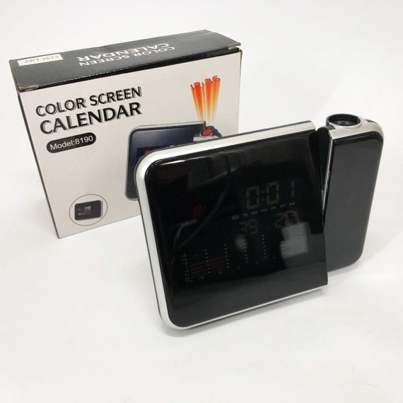 Годинник з датчиком температури і вологості, Настільний електронний годинник цифра AY-43 | Зображення 2