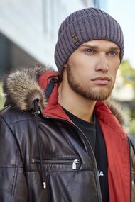 Мужская шапка «Бенджи» темный кофе