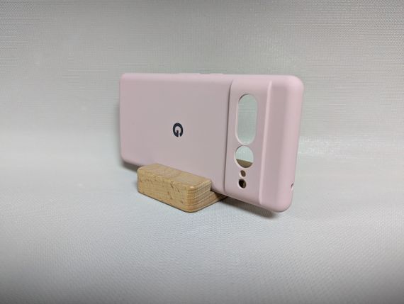 Google Pixel 7 Pro | Протиударний чохол з логотипом | Soft Touch | пудровий | Зображення 2