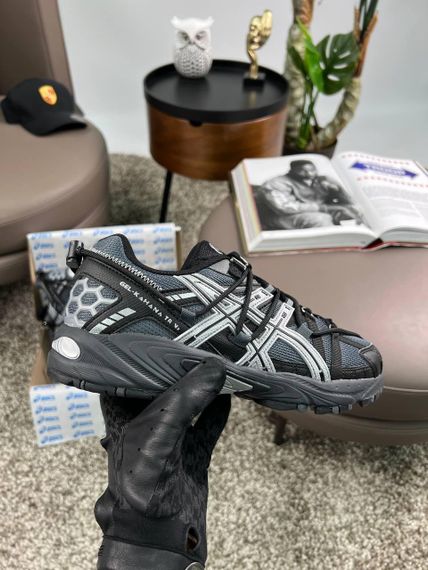 Чоловічі кросівки ASICS Gel-Kahana TR V2 All Black Silver , В'єтнам 42 26.5